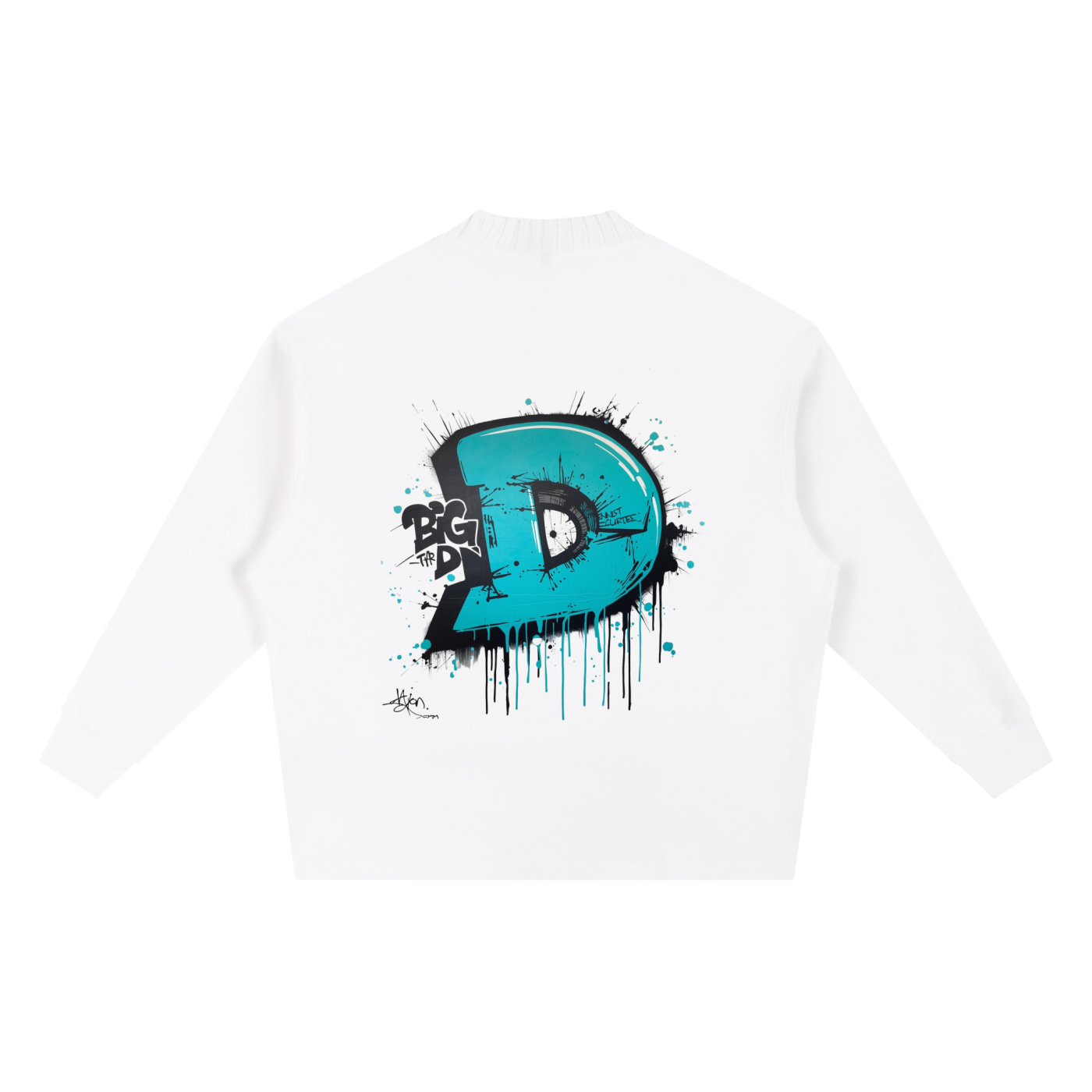 Knitted Round Neck Oversize Sweatshirt