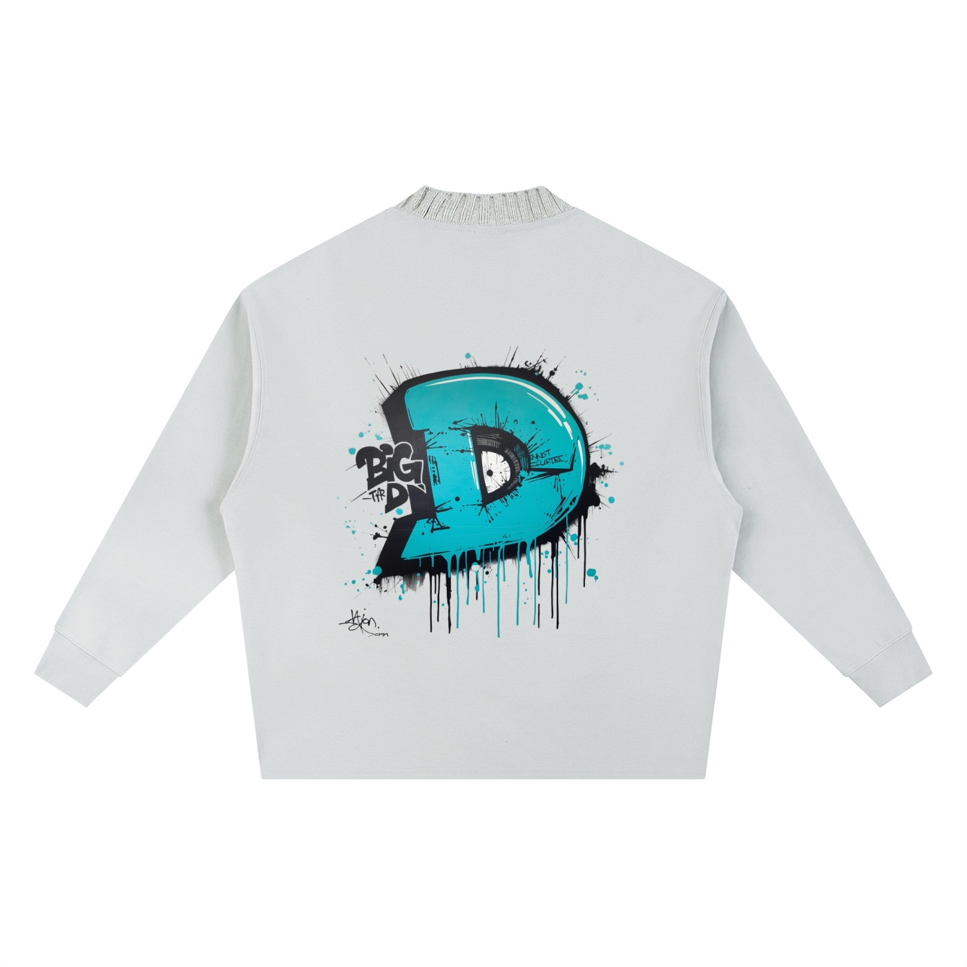 Knitted Round Neck Oversize Sweatshirt