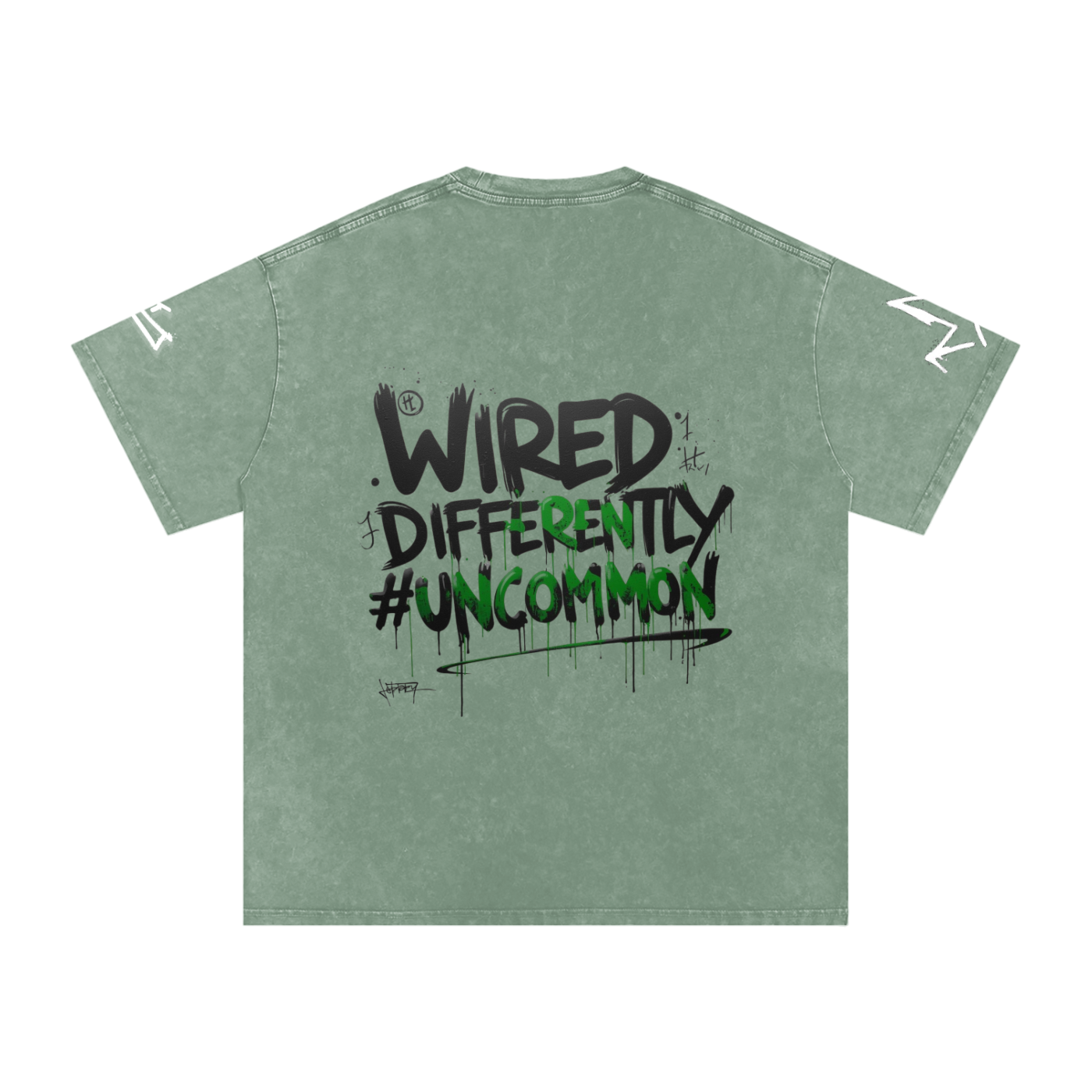 SNOW WASHED OVERSIZED COTTON GENIUS T-SHIRT