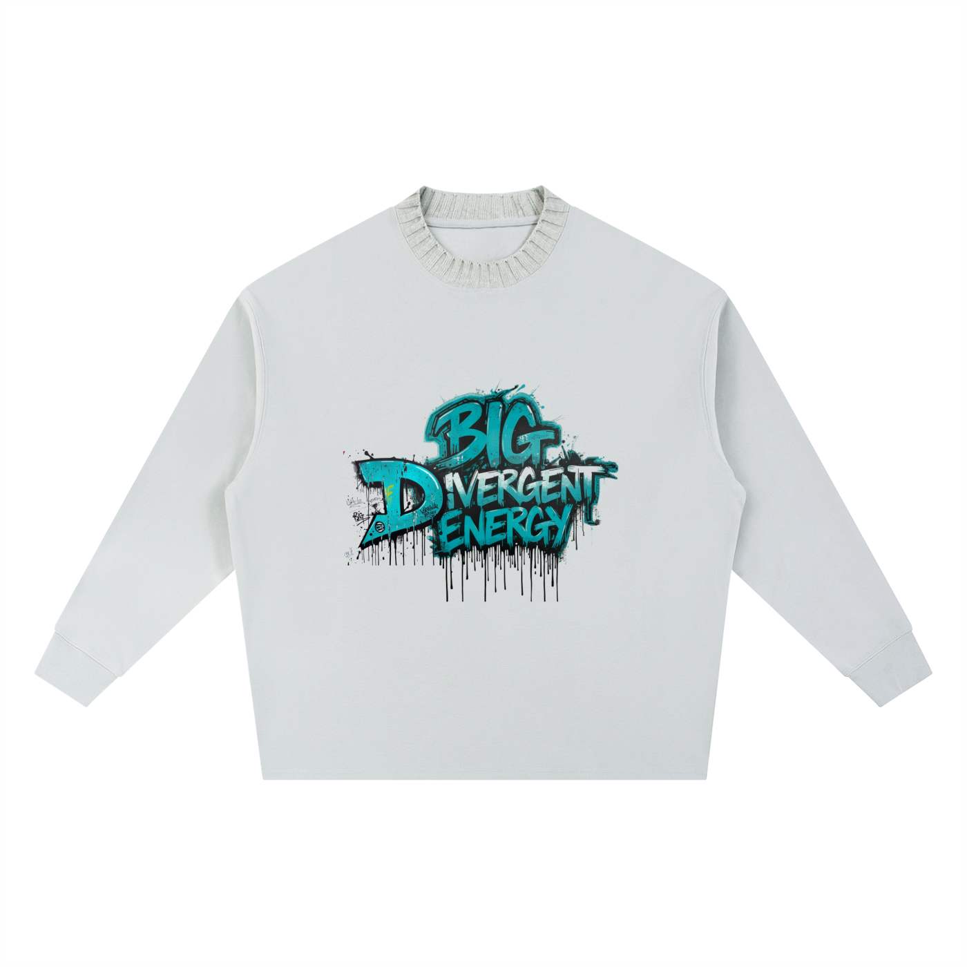 Knitted Round Neck Oversize Sweatshirt