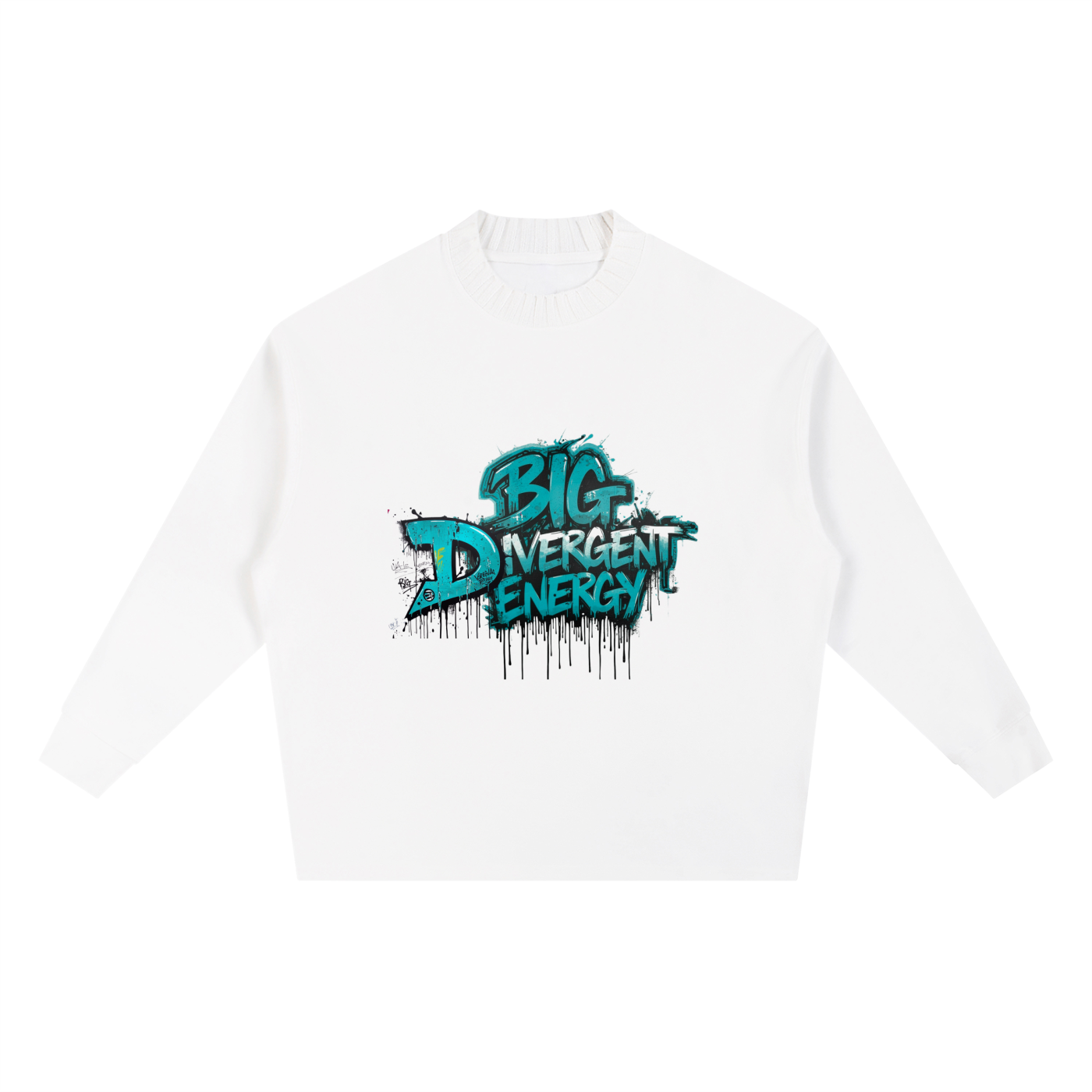 Knitted Round Neck Oversize Sweatshirt