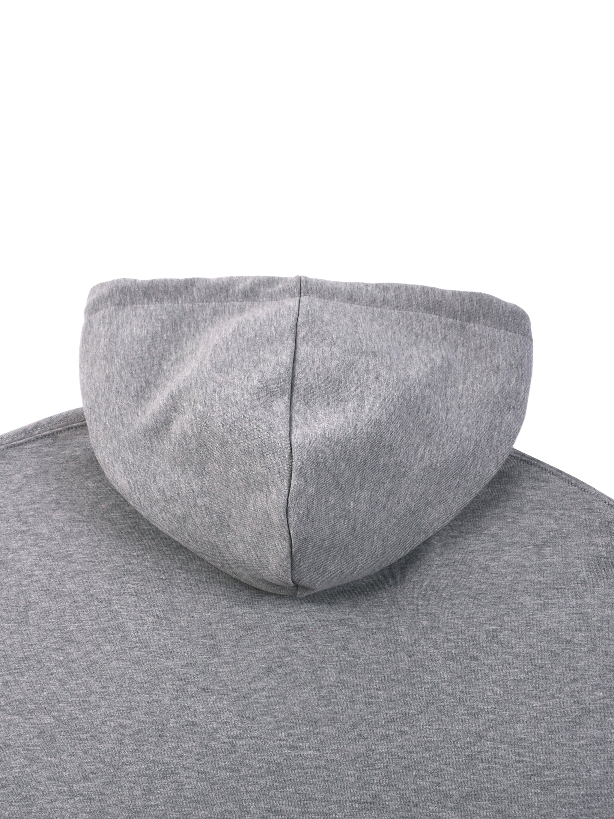 CONTRAST DRAWSTRING BROKEN HOODIE